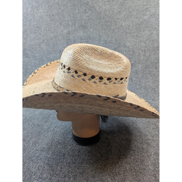 Carlos Hats Sahuayos Hat Cowboy Fitted Mens Straw Western Brown Lot 2 Rodeo - Picture 13 of 16